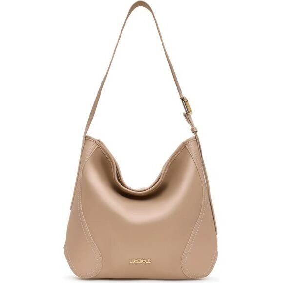 Hobo bag for women vegan leather slouchy shoulder handbag large casual purse - Picture 1 of 7